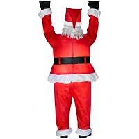 6.5ft. Airblown® Inflatable Realistic Roof-Hangin' Santa