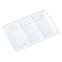 14" Clear 3 Compartment Tray by Celebrate It™