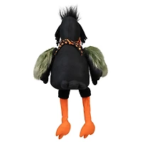 Plush Sitting Crow Halloween Figure - 17"
