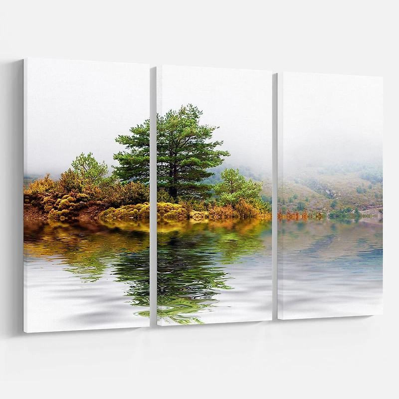 Designart - Pine Tree with Reflection