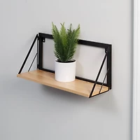 Honey Can Do Maple 18" Floating Wall Shelf