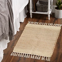 DII® Off White With Natural Jute Stripes Hand-Loomed Rug, 2ft. x 3ft.