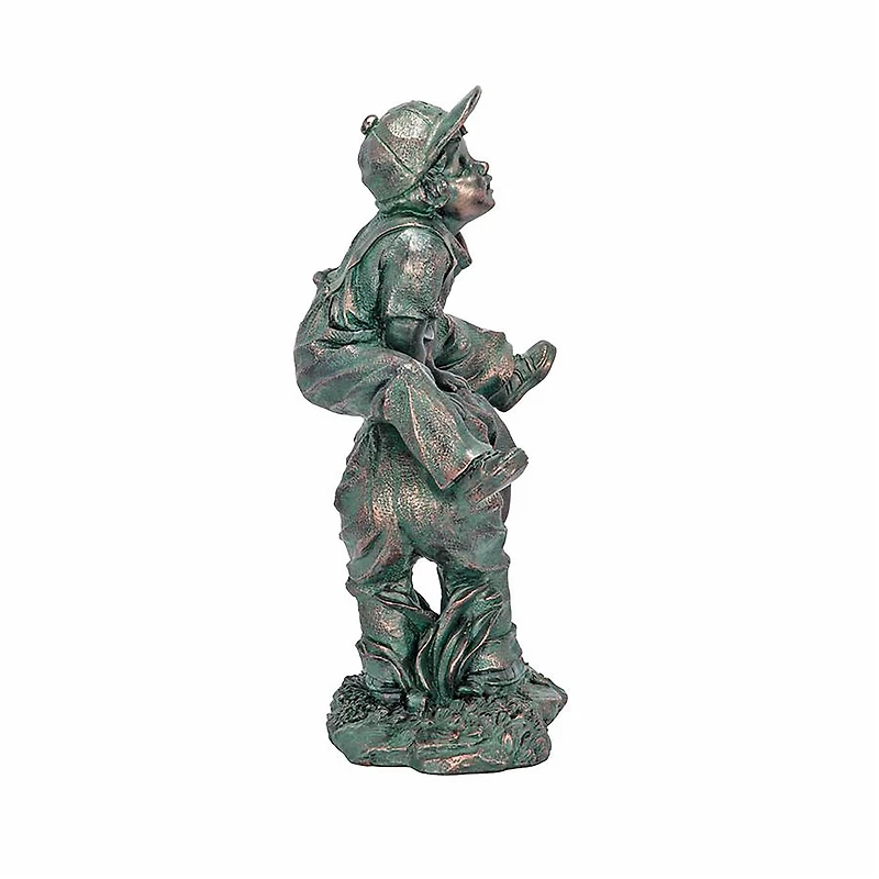 Design Toscano 16" Leap Froggin Playing Boys Garden Statue