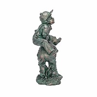 Design Toscano 16" Leap Froggin Playing Boys Garden Statue