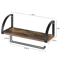 NEX™ 15" Wall-Mounted Paper Towel Holder with Shelf