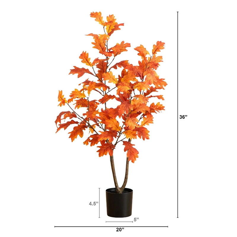 3ft. Autumn Oak Artificial Fall Tree
