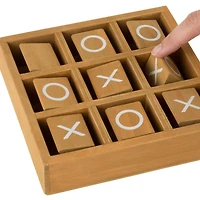 Toy Time Tic-Tac-Toe Wooden Travel Game