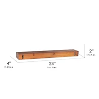 Wooden Wall-Mounted Wine Glass Floating Shelf