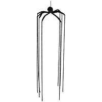 6ft. Black Long Legged Spider Halloween Decoration