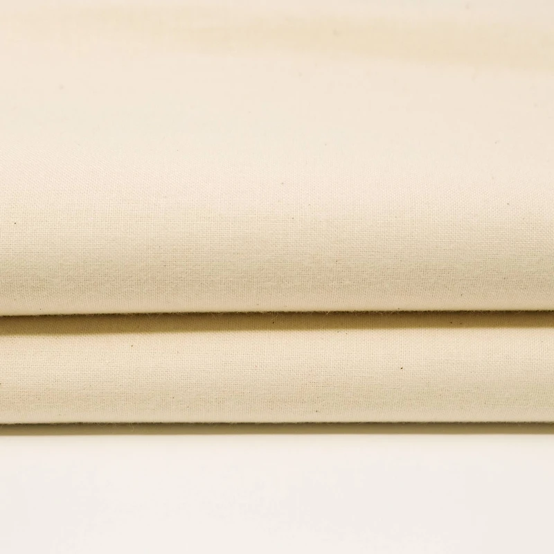 Roc-Lon White Unbleached Perm Press Cotton Fabric