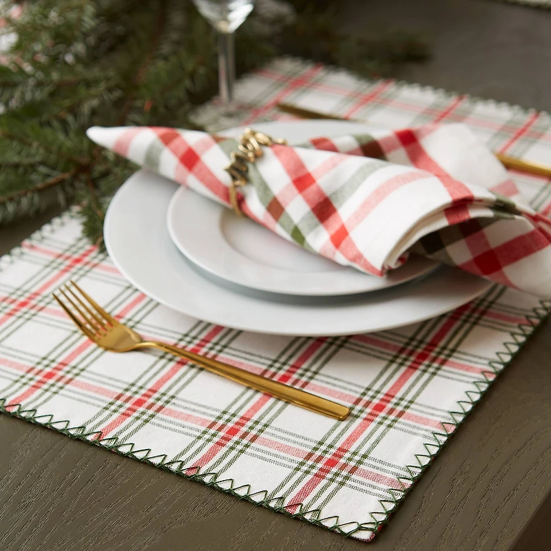 DII® Embellished Jolly Tree Placemats, 4ct.