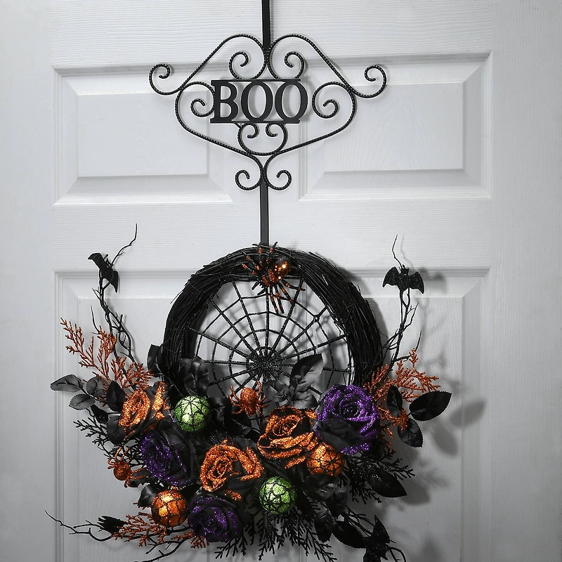 17" Halloween BOO Wreath Hanger