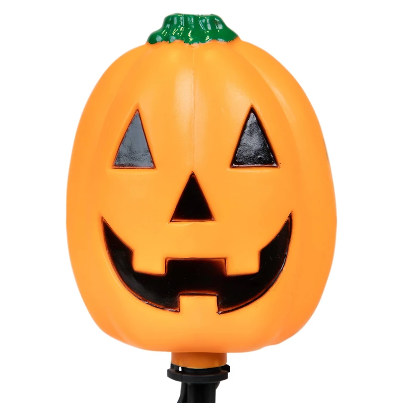 5ct. Jack-O-Lantern Shaped Halloween Pathway Markers