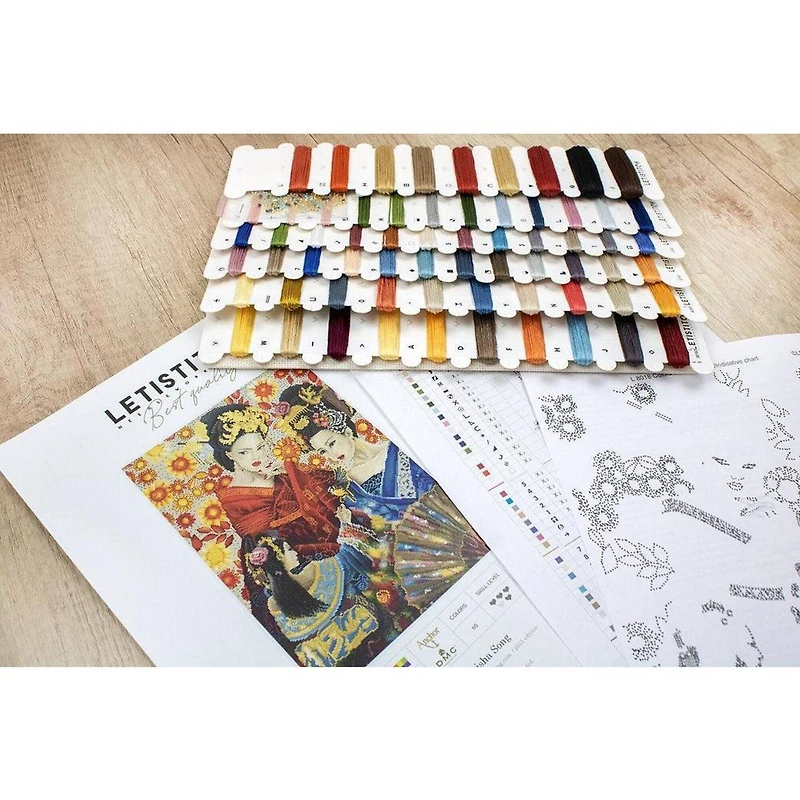 Letistitch Geisha Song Counted Cross Stitch Kit