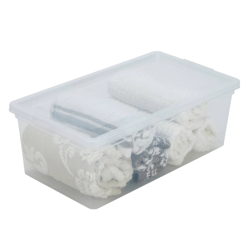 Simplify Clear Stackable Storage Bins with Lids