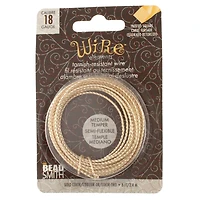 The Beadsmith® Wire Elements™ 18 Gauge Tarnish Resistant Medium Temper Twisted Square Wire