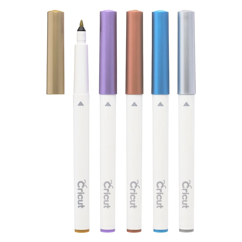 Cricut® Metallic Med Point Pen Set, 5 Pieces