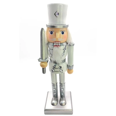 Wizardi 9.44" Wooden Christmas Festive Decoration The Swordsman Nutcracker Set
