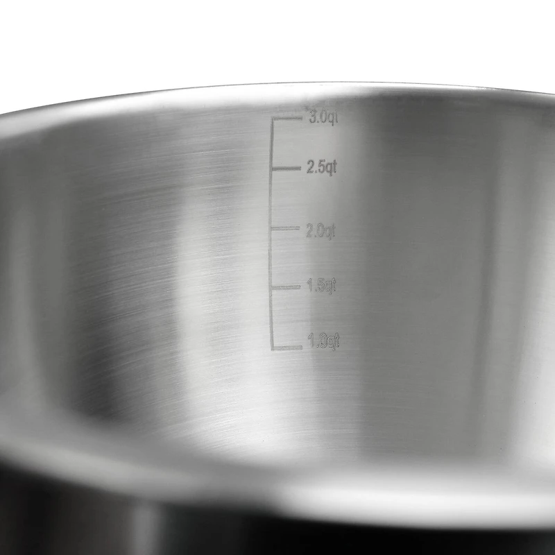 Martha Stewart Everyday 3qt. Stainless Steel Mixing Bowl with Plastic Lid