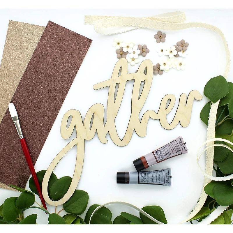 Leisure Arts® 12.25" Wood Gather Word