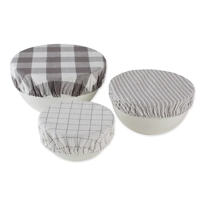 DII® Assorted Gray Farmhouse Woven Dish Cover Set