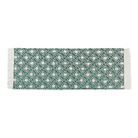 DII® Diamond Printed Off-White Hand-Loomed Shag Rug Runner 2ft. x 6ft