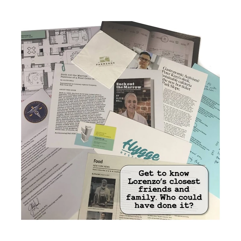 Murder Mystery Party Case Files: Death By Chef's Knife