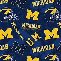 NCAA University of Michigan Wolverines Cotton Fabric