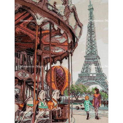Charivna Mit Cross Stitch Kit French Carousel