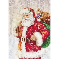 Luca-S Santa Claus Counted Cross Stitch Kit
