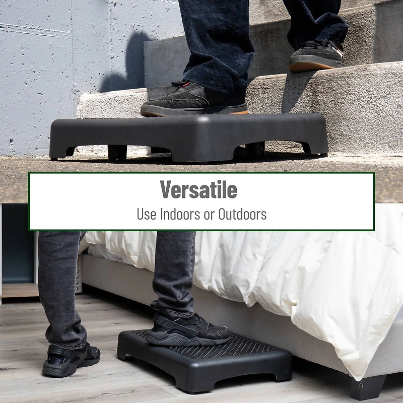 Mind Reader Anchor Collection Black Indoor Platform Booster Step