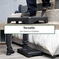 Mind Reader Anchor Collection Black Indoor Platform Booster Step