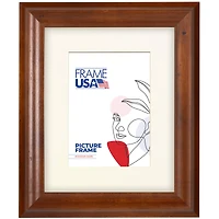 Frame USA Verona Narrow Honey Single Image Picture Frame with Mat