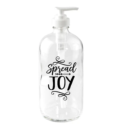 Spread Joy Glass Soap Dispenser