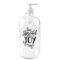 Spread Joy Glass Soap Dispenser