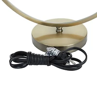 Gold Metal Contemporary Accent Lamp 14" x 8" x 15"