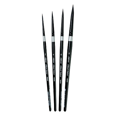 Silver Brush Limited Black Velvet® Medium Round Brushes Set