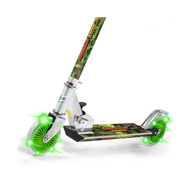 Dinosaur Folding Scooter With Flashing Wheels