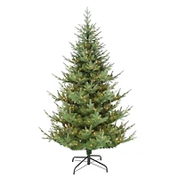 6.5ft. Pre-Lit Hillside Spruce Artificial Tree, Clear Lights