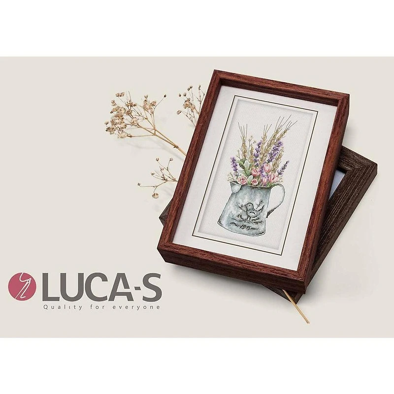 Luca-s Bouquet With Lavender Counted Cross Stitch Kit