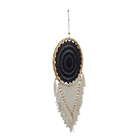 Black Cotton Bohemian Dreamcatcher Wall Decor 16" x 0" x 42"