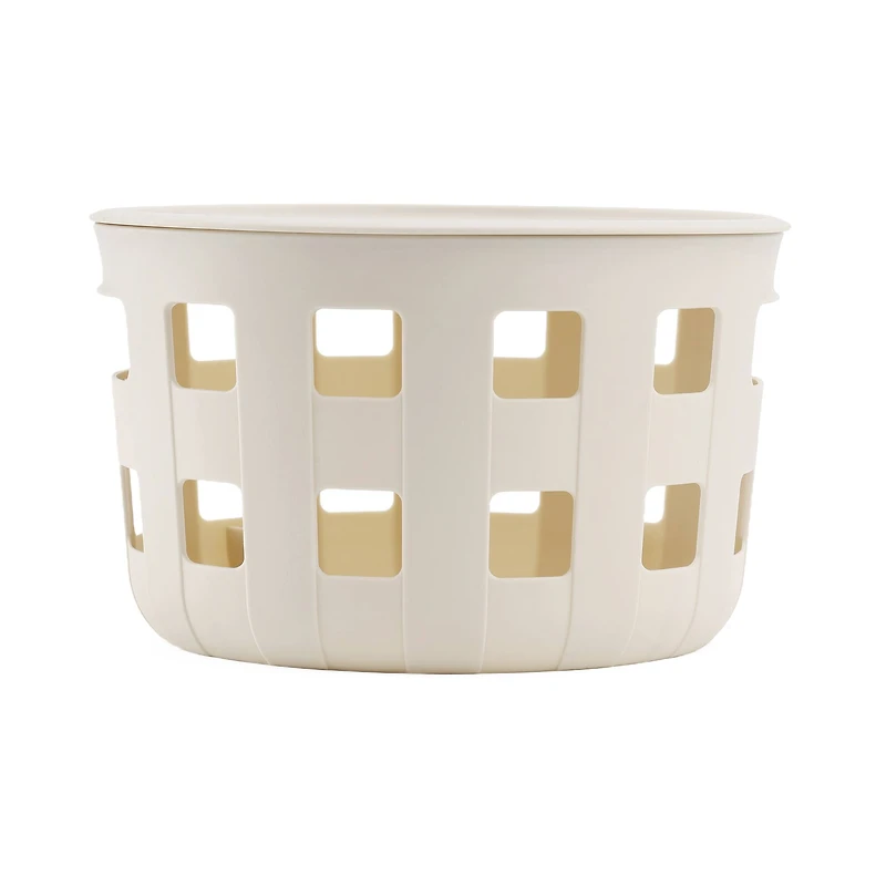 Ezy Storage Aura 5.2qt. Round Lidded Basket
