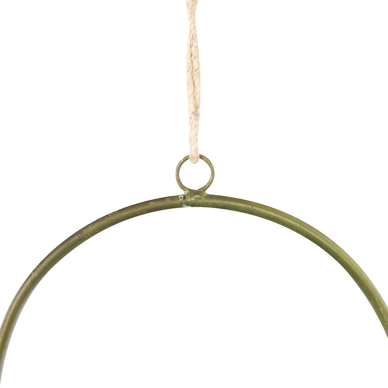 Hello Honey® 20" Oxidized Metal Hanging Planter