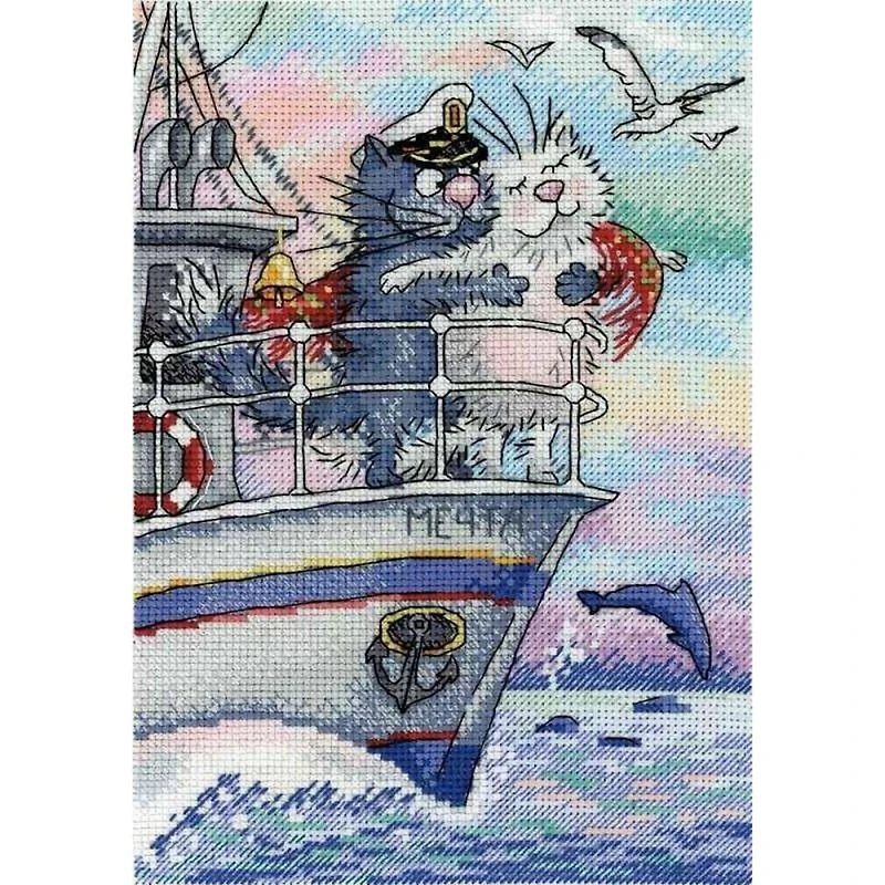 MP Studia Sea Of Love Cross Stitch Kit