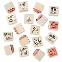All Holiday Jar of Wood Stamps by Recollections™