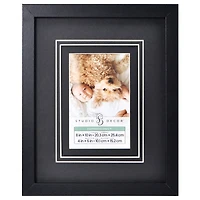 Expressions™ 4" x 6" Black Frame with Double Mat by Studio Décor®