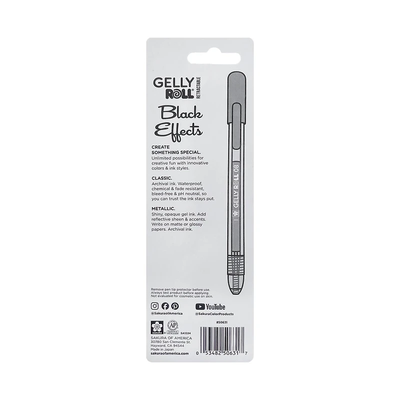 Gelly Roll® Retractable Black Effects Set