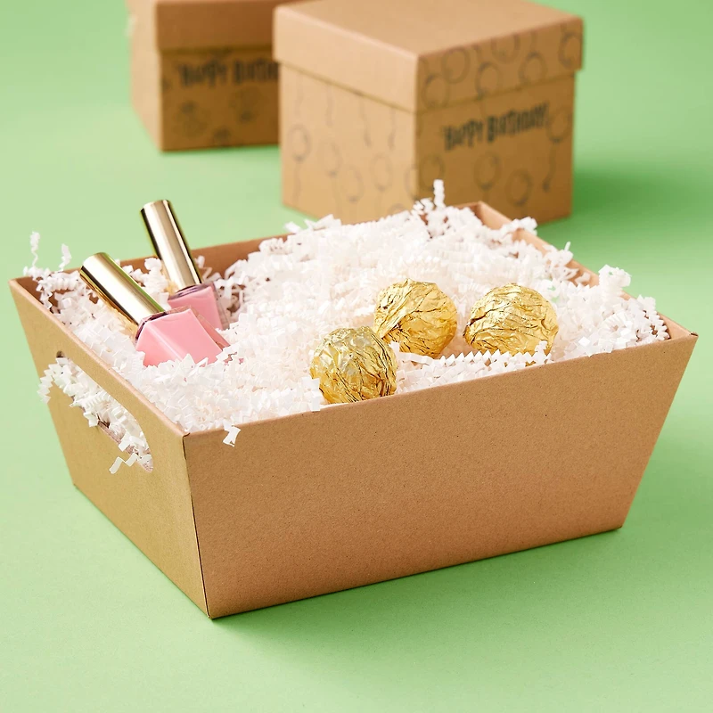 Kraft Gift Basket with Handles by Celebrate It™