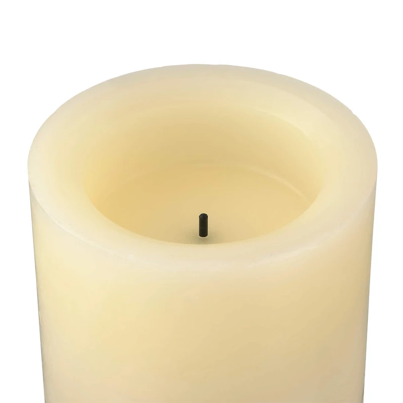 3" x 6" Cream LED Wax  Pillar Candle by Ashland®