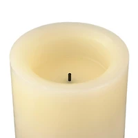 3" x 6" Cream LED Wax  Pillar Candle by Ashland®